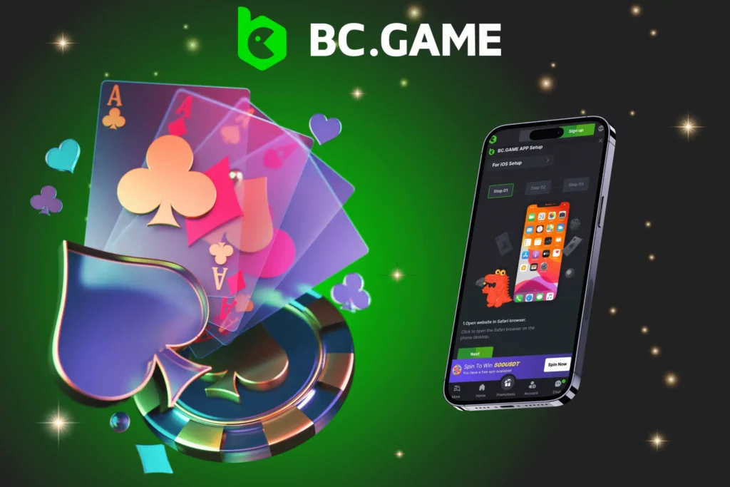 BC.Game mobile application for IOS.